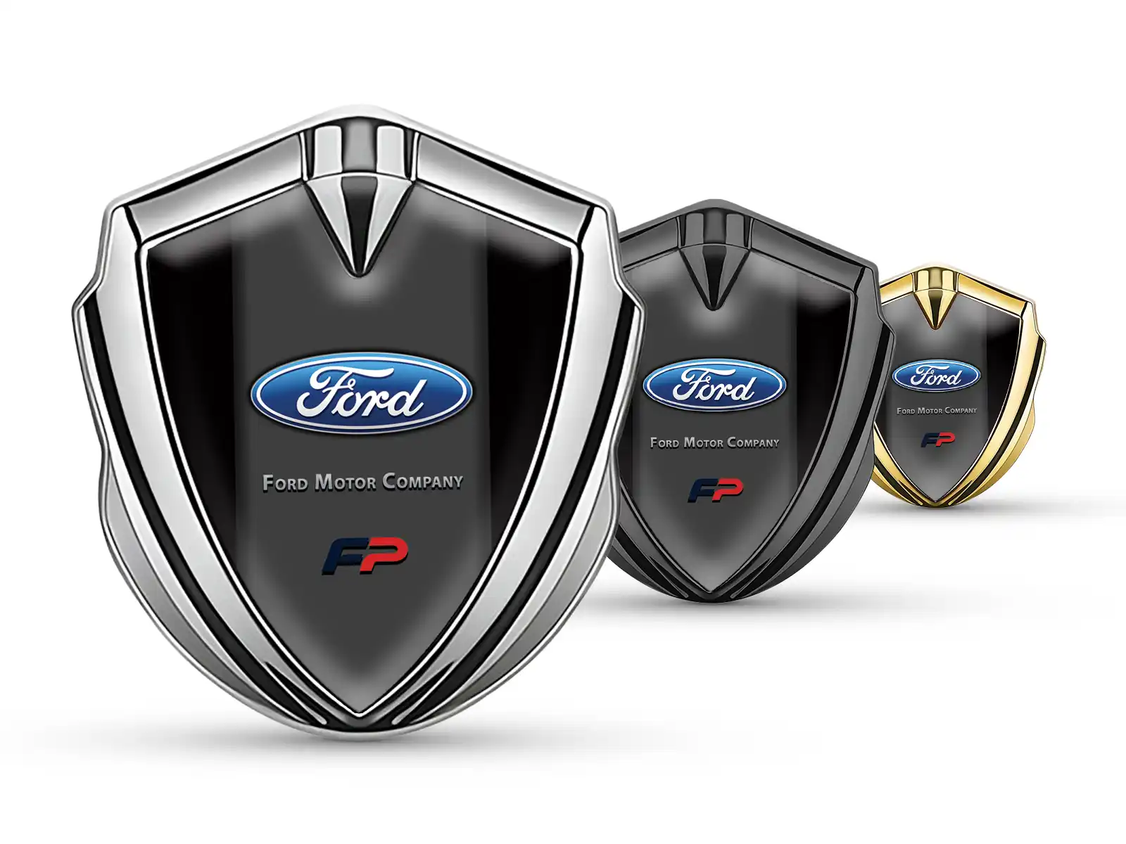 Ford High End Auto Logo Abzeichen Renn Look Strahlend